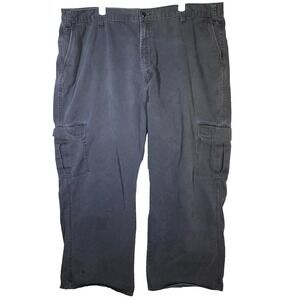 Dickies Men's Cargo Pants 40 X 28 Black High-Rise Straight Leg Classic M1074
